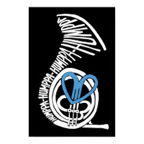 Humppa Love Blue Dark Poster or Print posters