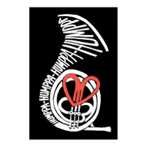 Humppa Love Red Dark Poster or Print posters