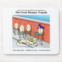 Humpty Dumpty Police Investigation Funny Gifts Mousepad