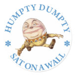 HUMPTY DUMPTY SAT ON A WALL - NURSERY RHYME STICKER