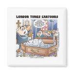 Humpty Dumptys Funeral Funny Cartoon Gifts & Tees Fridge Magnet