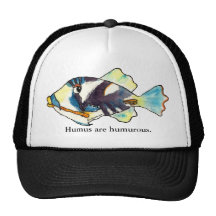 Humus are humurous Fish Cartoon Hat