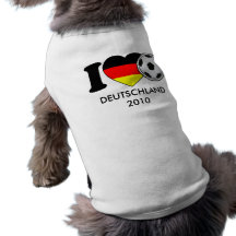 Hunde-Shirt Fussball Deutschland WM 2010 Haustierklamotten