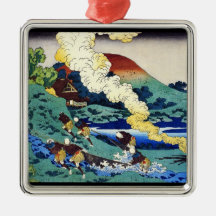 Hundred Poems Explained by the Nurse Hokusai Ornament