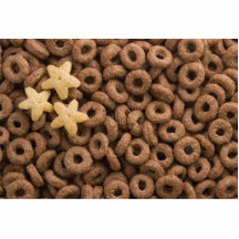 Hundreds Of Chocolate Rings With Three Yellow Star Photo Sculptures