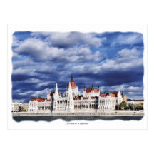 Hungaria Parliament at daytime Post Cards