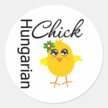 Hungarian Chick Stickers