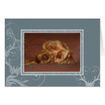 Hungarian Vizsla Blank Card 005