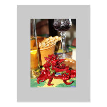 Hungaricum, white and red whine, cheese post card