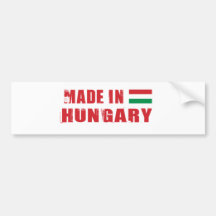 HUNGARY BUMPER STICKER