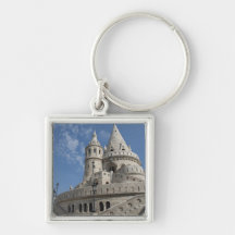 Hungary, capital city of Budapest. Buda, Castle 2 Keychain