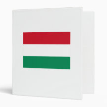 Hungary flag binders