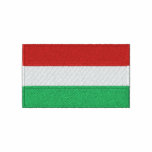 Hungary flag embroidered men's t-shirt embroidered shirts