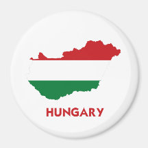 HUNGARY MAP REFRIGERATOR MAGNETS