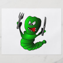 Hungry caterpillar cartoon flyer