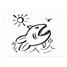 Hungry Fish - nd Postcard