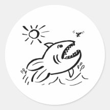 Hungry Fish - nd Sticker