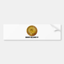 Hungry For Some Pi? (Pi Pie Math Constant Humour) Bumper Sticker