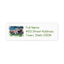 Hungry Hippo Mailing Label