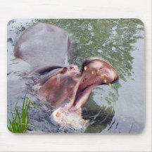 Hungry Hippo Mouth Photo Mouse Pads