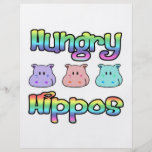 hungry  hippos custom flyer