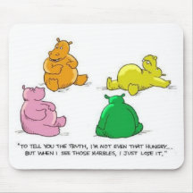 Hungry Hippos! - Mousepad