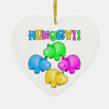 Hungry Hippos Ornaments