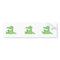 hungry hungry alligator bumper sticker