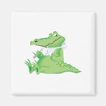 hungry hungry alligator refrigerator magnet
