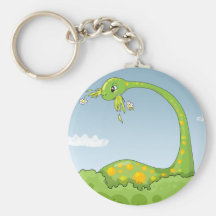 hungry hungry brontosaurus scene key chain