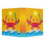 hungry little crab notebook 3 ring binder
