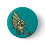 Hungry Piranha Fish buttons