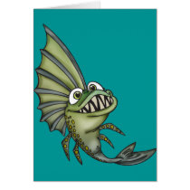 Hungry Piranha Fish Cards