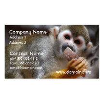 Hungry Squirrel Monkey Business Cards