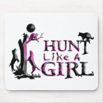 HUNT LIKE A GIRL COON HUNTING MOUSEPADS