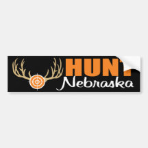 Hunt Nebraska Bumper Sticker