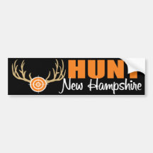 Hunt New Hampshire Bumper Stickers