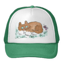 Hunter Eyes Are Following a Butterfly Hat