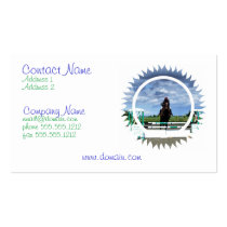 Hunter Jumper Horse Business Card business cards