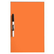 Hunter Orange Dry Erase Board