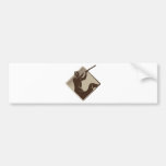 hunter shooting rifle retriever dog retro bumper stickers