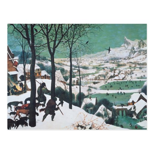 Hunters in the Snow by Bruegel Post Card