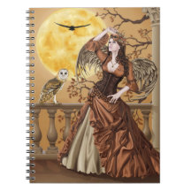 Hunter's Moon - Moonlight Masquerade Owl Fairy Journal