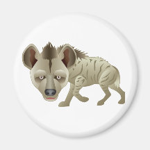 Huntin' Hyena Fridge Magnet