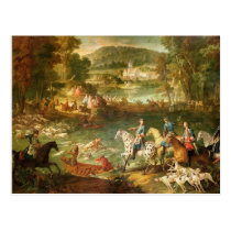 Hunting at the Saint-Jean Pond in the Forest postcards