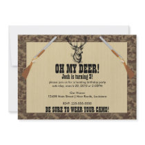 Hunting Birthday Personalized Announcements
