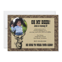 Hunting Birthday Custom Invitations