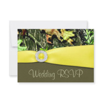 Hunting Camo RSVP Wedding Cards