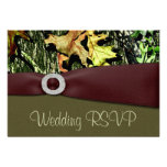 Hunting Camo RSVP Wedding Cards Personalized Invite