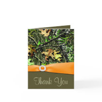 Hunting Camo Wedding Thank You Cards